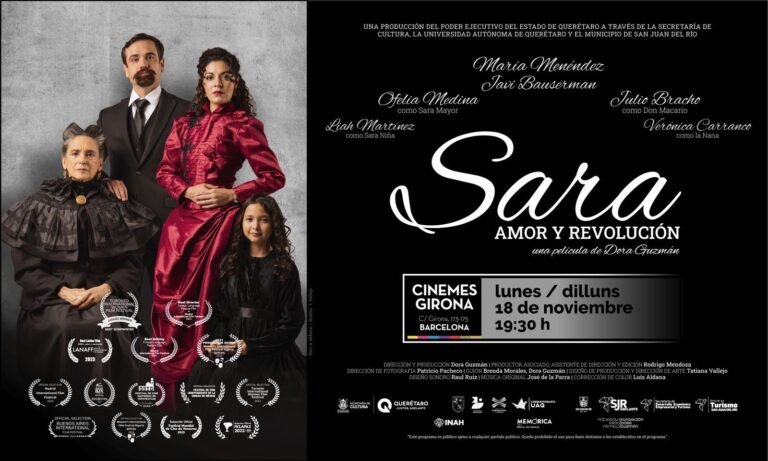 Proyectarán en España la película queretana Sara, amor y revolución