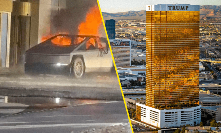 Explosión de Cybertruck frente a hotel de Trump en Las Vegas deja un muerto y siete heridos