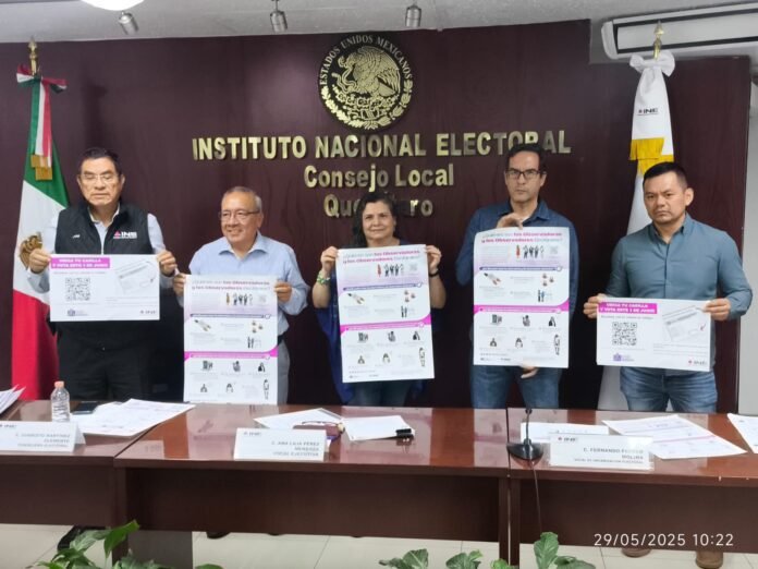 INE-Querétaro INE listo para el proceso electoral judicial de este 1 de junio