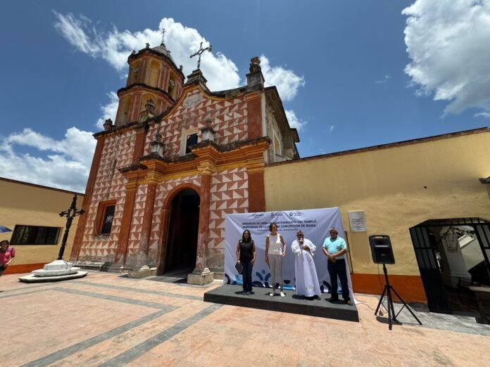 Inician obras de mantenimiento en el Templo de la Purísima Concepción, en Arroyo Seco