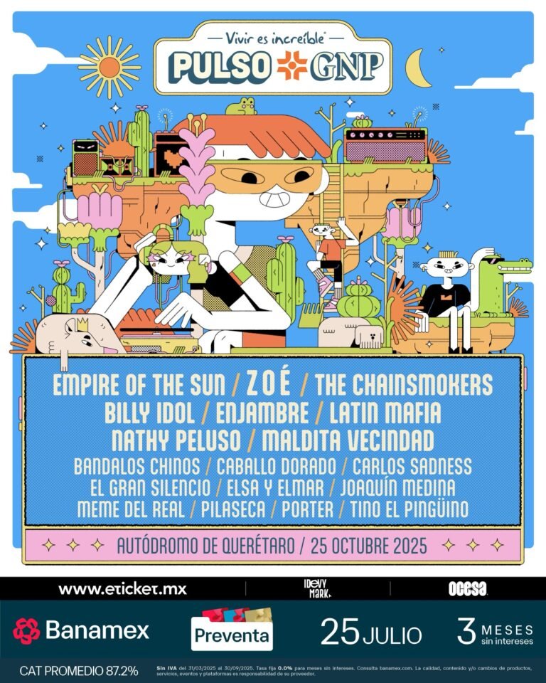 Confirman fecha y artistas para Pulso GNP 2025 en Querétaro