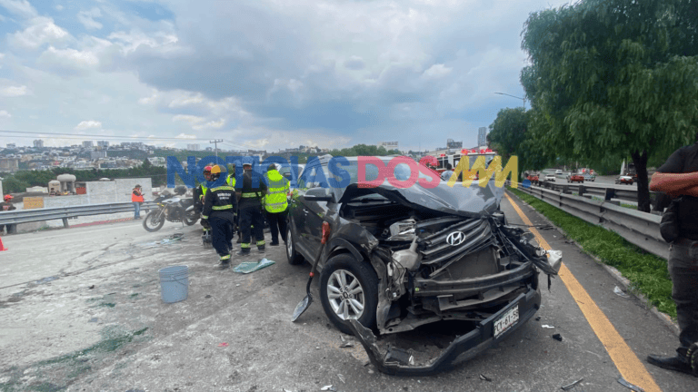 Carambola en la México-Querétaro deja 10 lesionados