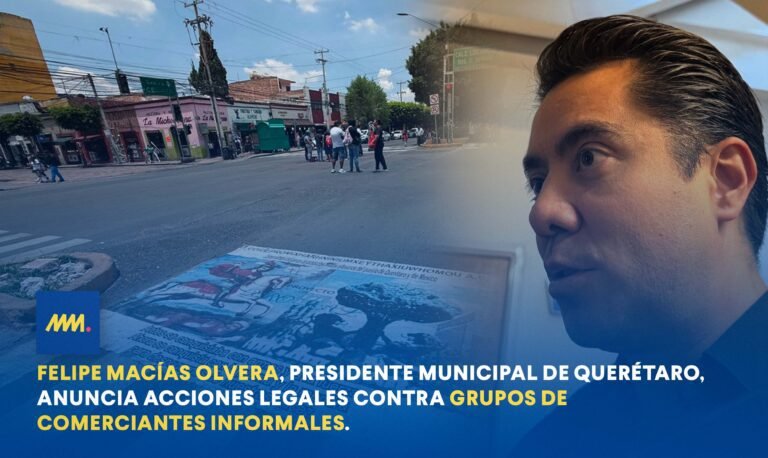 Municipio de Querétaro denuncia a grupos de ambulantes ante la Fiscalía
